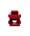 Red Cat6 RJ45 inline coupler, female-to-female Ethernet adapter with snap-in feed-thru for wall plates and patch panels