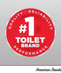 Diaphragm Assembly 0.5 GPF urinal front view with red circular badge, American Standard logo and #1 Toilet Brand