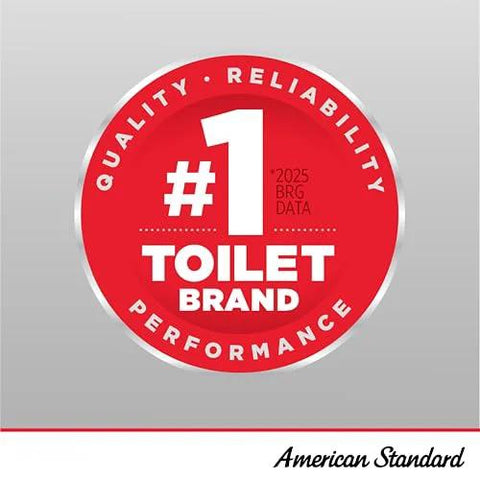 Diaphragm Assembly 0.5 GPF urinal front view with red circular badge, American Standard logo and #1 Toilet Brand
