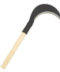 Grass Scythe With Manganese Steel Blade And Long Handle For Easy Weeding And Lawn Care, close-up view of blade and handle