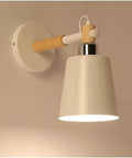 EDFGVH Single Heads Iron Art Lamp Body Wall Lamps with E26/E27 Metal Base Sconces 10.6in Living Room Decorative Light(OneColor) mounted on wall.