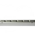 G1/4 BSP Port Pneumatic Manifold Block With 7 Way And 9 Ports, Solid Aluminum Splitter For Air Water Gas Oil, side view