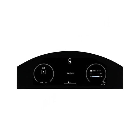 VW Phaeton 12.3 Inch LCD Dashboard Instrument Panel Digital Cluster Smart Gauges With Speedometer Replacement Fits 2004 To 2015 Plug And Play Durable Clear Readouts, front view