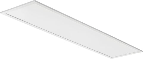 Side view of a 1x4 LED Flat Panel Light 4 Pack With Nine Configurations And Two Switches Adjustable Lumens 2500 3200 4000 Satin Lens