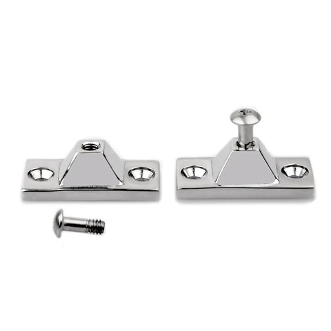 316 Stainless Steel Deck Hinge for Side Mount Bimini Tops Saltwater Ready Built To Last Marine Boat Hardware Pack of 2 with Included Screws Highly Polished Mirror Finish Yacht Grade Fittings for Durable Deck Install