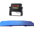 Rugged 60 X 84 Heavy Duty Floor Scale With Dual Ramps And Zero Drama Wireless Setup For Total Warehouse Shipping Ease, carbon steel deck, precision display.