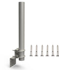 Beefy Heavy Duty Pole Mount For Outdoor Antennas And Weather Stations With Double U Bolts, steel, 1¼ OD, 15¾ length