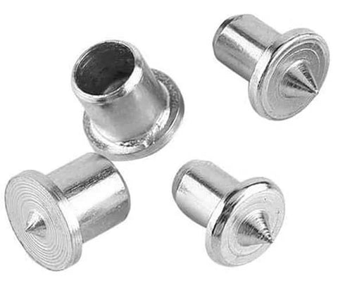 Pro Grade Hollow Dowel And Tenon Center Pin Kit For Woodworking, Chrome Plated Steel Dowel Centers In One Quarter And Five Sixteenth Inch