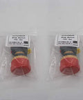 Packaged Red Mushroom Emergency Stop Push Button Switch 22mm Mount Hole 2NC Latching 600V AC 10A 40mm Button for Industrial Safety