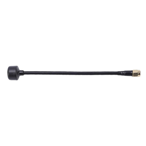 5.8G FPV Antenna With 2.5 Dbi Gain RHCP Right Hand Circular Polarization SMA Connector 150mm Cable For Drones Remote Control Cars Boats And Dope Smart Home Gadgets Lightweight Durable shown horizontally on white background.