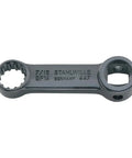 Badass 3/8 Inch Spline Drive Adaptor W/ 5/8 Inch Socket Fit, Heavy Shop Workhorse Torque Link, Rust-Proof Gunmetal Shell, German Cut Steel Rig For Grease Monkey Pros And Garage Hustlers showing a sturdy black 7/16 wrench.