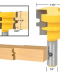 Raised Panel Cabinet Door Router Bits Set Four Bit Ogee With Half Inch Shank For Rail And Stile Doors Pro Grade Table Mount Kit Close-Up
