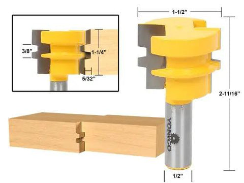 Raised Panel Cabinet Door Router Bits Set Four Bit Ogee With Half Inch Shank For Rail And Stile Doors Pro Grade Table Mount Kit Close-Up