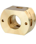 Get Your 3D Printing Game On With This Super Smooth Oldham Coupling For Z Axis That Fits Perfectly On 12mm Ball Screw Hot Beds To Reduce Vibration And Boost Accuracy Without Breaking The Bank. gold Oldham coupling for 3D printer Z axis, 12mm bore