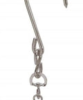 Heavy Duty Swivel Paint Bucket Hook For Ladders Nickel Coated Grip that turns smoothly; strong hook with chain for secure hanging.