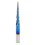 Two Flute Tungsten Carbide End Mill With Blue Super Hard Coating for industrial milling cutter R0.5 x 47 x D8 x 85 high hardness