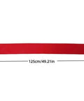 Red 88-Key Piano Keyboard Dust Cover Made From Soft Felt Fabric 125x15cm Protects Acoustic Digital And Electronic Pianos From Humidity Dust And Scratches While Keeping Your Keyboard Looking Sharp And Ready To Play, shown flat with dimensions in cm and inches.