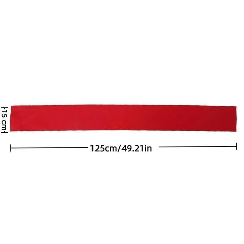 Red 88-Key Piano Keyboard Dust Cover Made From Soft Felt Fabric 125x15cm Protects Acoustic Digital And Electronic Pianos From Humidity Dust And Scratches While Keeping Your Keyboard Looking Sharp And Ready To Play, shown flat with dimensions in cm and inches.