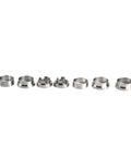 Seven stainless steel movement holders for Watch Movement Holder And Repair Tool Rotating Base Kit For 8500 2000 7750 Movements