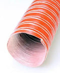 SCAT Flex Duct Silicone Impregnated Fiberglass With Steel Wire Reinforcement For Intake, Cooling And HVAC Routing, 51mm ID, 1m, Red