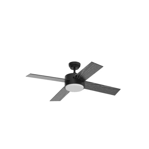 Dope 52 Inch Ceiling Fan With Reversible DC Motor And Dual Remote Control Black And Brown Double Sided Blades For Any Room Energy Efficient