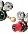 Oxygen And Acetylene Regulators Set For Welding, G250 Series Single Stage Regulators With Color Coded Knobs And High Contrast Gauges