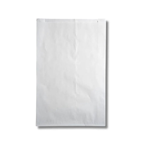 Flat White Kraft Paper Bags For Merchandise, Eco Friendly Recyclable And Compostable Packaging, 16 By 3.8 By 24 Inches, 500 Count