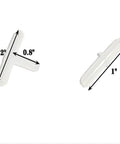 AQUANEAT aquarium airline tubing connectors, white plastic T-shaped and straight fittings, 2 pieces shown