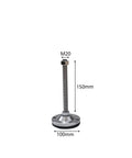 Four Piece Heavy Duty Adjustable Leveling Feet For Industrial Equipment Built Tough With Durable Stainless Steel Swivel Levelers Easy Install For Machines Tables Shelves Benches And More In Homes Offices Workshops And Restaurants. M20 150mm stainless steel leveling foot, 100mm base