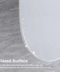 Glazed surface of Solid Build Soft Close Elongated White Toilet Seat With Quick Release Hinges showing reflection and durability.