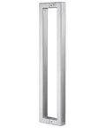 Built Tough 304 Stainless Steel Door Handle Set For Glass Barn Doors And Interior Doors Double Sided Push Pull Handle With Solid Standoffs 36 Inch Length In Silver