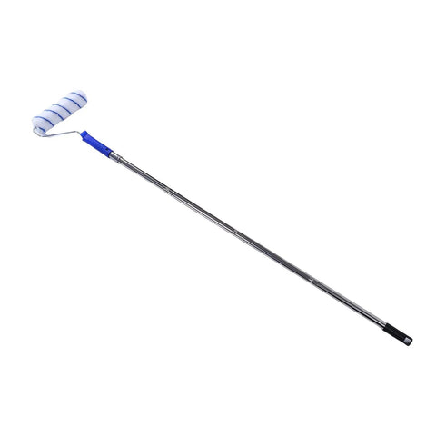 Ultimate Paint Roller Kit With Telescopic Extension Pole For Ladder Free Magic High Ceiling Covering, durable steel pole with sponge cover.
