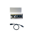 Beast Mode M.2 NVMe SSD Enclosure For 2280 Drive With 40Gbps USB4 Thunderbolt 3 showing aluminum housing and cable.