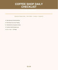 Daily Cafe Ops Log Book For Cafe Owners Opening And Closing Tasks Drink Orders Tracking Inventory Log Equipment Maintenance Records And Store Operations Journal For Smooth Hustle cover showing checklist details.