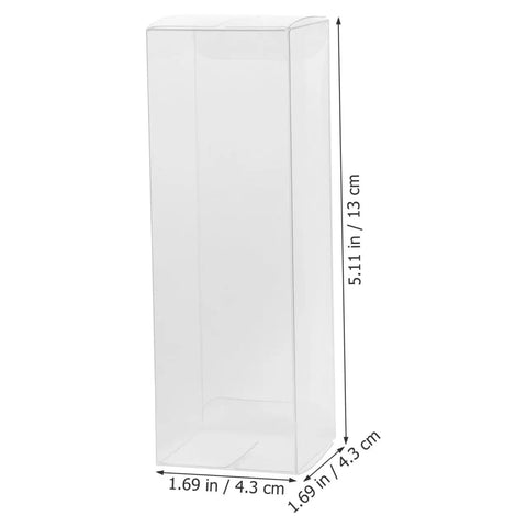 Clear Three Piece Golf Ball Display Case Set, Durable Plastic Ball Storage Boxes For Easy Transport, 5.11 x 1.69 inches
