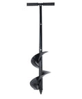 Heavy Duty Garden Auger Drill Bit 5.9 Inch By 33 Inch Handheld Post Hole Digger with Non Slip Handle vertical view