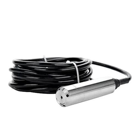 DC 24V 4-20mA Water Level Transmitter Plug-In Type Level Sensor For 0 To 5 M Range Anti-Bending Probe With 6 M Cable