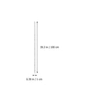 No Fuss Self Adhesive One Meter Steel Metric Track Ruler Tape Dead Straight Scale shown with measurements on a white background.