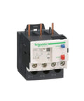 LRD10 TeSys D Class 10 Overload Relay For Single-Phase Systems, front view with screw clamp terminals and control panel features