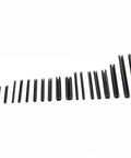 Pro Grade Roll Pins Assortment Kit With Slotted Spring Dowel Pins 450 Pcs For Cogs And Wheels Hollow Steel With Black Oxide Finish Durable And Corrosion Resistant Ideal For DIY And Professional Mechanical Assemblies. black slotted roll pins in assorted sizes
