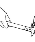 Lisle 56750 Seal Puller, automotive tool, hand pulling wheel hub seal from hub