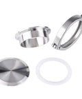 Top Quality 304 Stainless Steel Sanitary Pipe Fittings Kit With Weld Ferrule End Cap Tri Clamp And Silicone Gasket For Beer Brewing Winery Or Food Processing Projects Made Easy, tri-clamp set