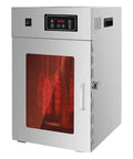 Rotary Meat Dryer And Commercial Food Dehydrator With 24 Hour Digital Timer For Sausage Bacon Chicken Jerky And Beef. Stainless steel design.