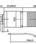 Technical diagram of 19 To 1 Planetary Gearbox Nema 8 Stepper Motor Geared Stepper Motor Tiny But Mighty With 0.095 Degree Step Angle