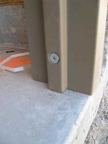 Sleeve-All 1/2 In x 3 In Hex-Head Sleeve Anchor installed in concrete base for masonry support