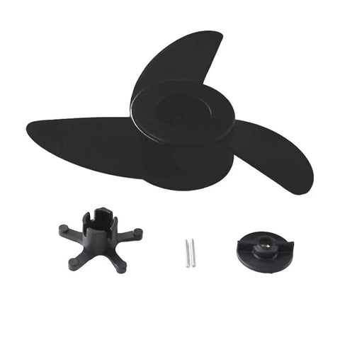 Three Blade Boat Propeller For Electric Outboard Trolling Motors With Mount Nut Shear Pin And Spanner Included Weed Chopper Prop