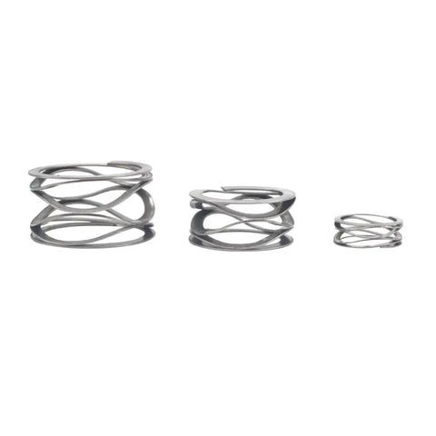 Three sizes of Stainless Steel Multi Layer Opposite Spring For Mechanical Seals And Bearing Wave Springs Heavy Duty Spring Accessory Set