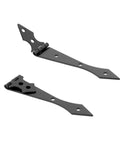 270 Degree Black Iron Cabinet Hinge 2 Pack Heavy Duty Folding Cabinet Door Hinge With Wide Opening Durable Iron Hardware