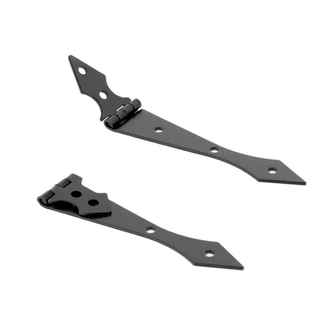 270 Degree Black Iron Cabinet Hinge 2 Pack Heavy Duty Folding Cabinet Door Hinge With Wide Opening Durable Iron Hardware
