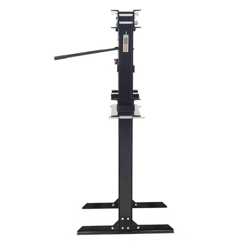Side view of Beefy 20 Ton Hydraulic Shop Press For Home Mechanics And Small Shops With Adjustable Ram Includes Manual Hand Pump